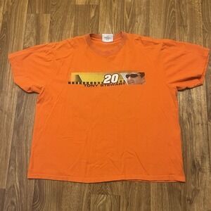 Vintage Tony Stewart Shirt Men XL Orange Nascar Winners Circle Y2K Rare‎